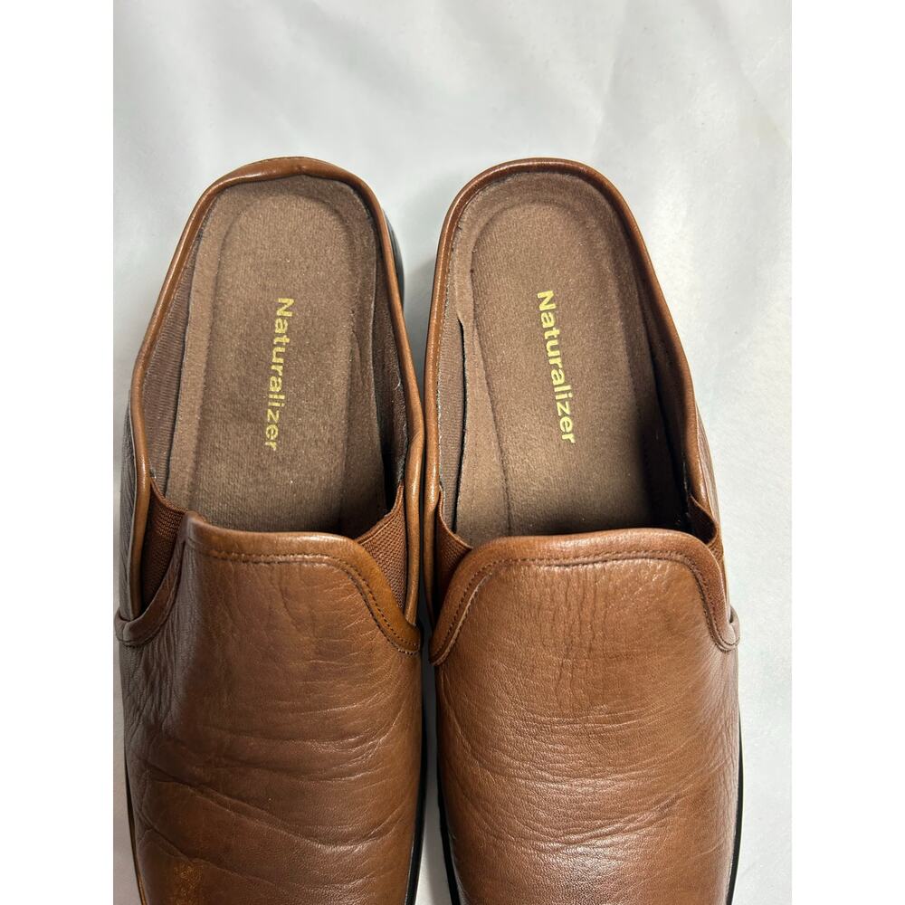 Naturalizer Quaint women's 10M brown leather  mules NWOT 735A22